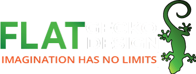 Flat Gecko Design