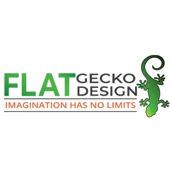 Flat Gecko Design New Logo